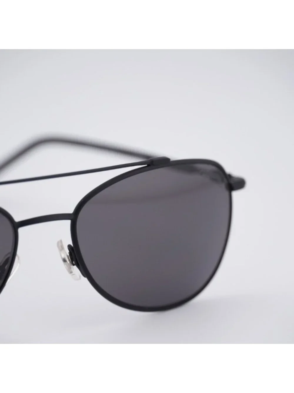 Carrera CA224/S 003 M9 Sunglasses Black Aviator Frame, Polarized Lenses